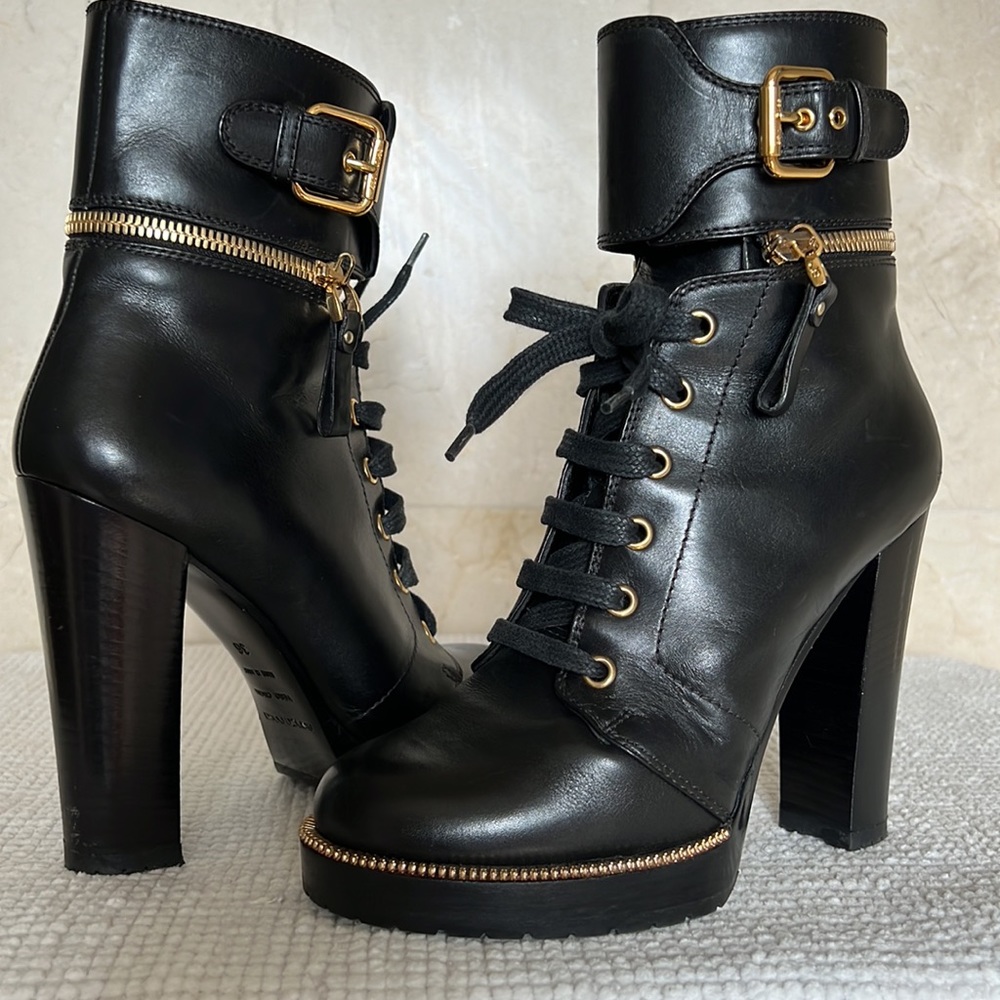 Sergio Rossi Black Ankle Boots Size 6 I IT 36 - Picture 5 of 9
